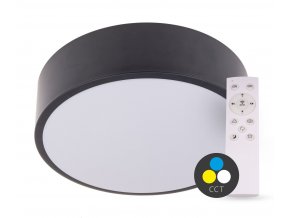 SMART TUYA Černé LED stropní svítidlo kulaté 400mm 36W CCT s DO