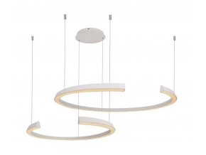 Bílé závěsné LED svítidlo designové 116cm 48W stmívatelné