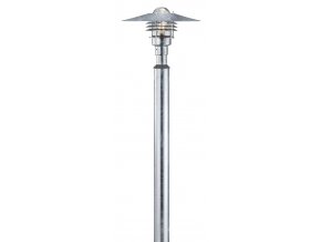 Pozinkovaná zahradní lampa Vejers 2m pro žárovku E27 200cm