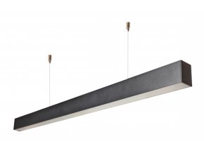 Černé lineární přisazené / závěsné LED svítidlo 120cm 40W 120lm/W Premium