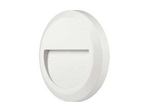Bílé LED schodišťové svítidlo kulaté 2W IP65