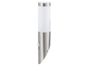 Chromové fasádní svítidlo s pohybovým čidlem Inox Torch pro žárovku E27