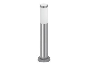Chromový zahradní sloupek Inox Torch pro žárovku E27 45cm