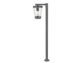 Antracitová zahradní lampa Savano pro žárovku E27 98cm