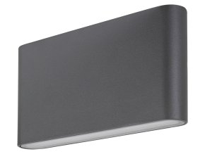 Antracitové fasádní LED svítidlo Nesna 12W IP54