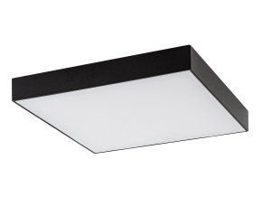 Černé stropní LED svítidlo Tartu hranaté 300x300mm 24W IP44 CCT