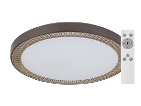 Hnědé stropní LED svítidlo Matea 500mm 40W CCT s DO