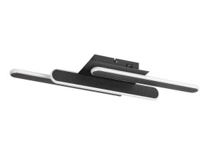 Černé stropní LED svítidlo Sindri 610mm 18W CCT