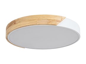 Bílé stropní LED svítidlo Maple s dekorem dřeva 415mm 24W
