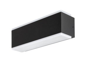Černé fasádní LED svítidlo Mataro 12W IP54