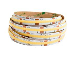 Biodynamický COB CCT LED pásek 16W/m 24V bez krytí IP20