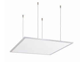 Stříbrný závěsný LED panel 60 x 60cm 16-35W CCT Premium