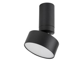 Černé stropní LED svítidlo Ovidia 110mm 10W polohovatelné