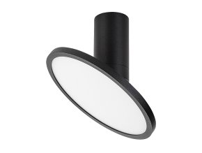 Černé stropní LED svítidlo Ovidia 200mm 20W polohovatelné