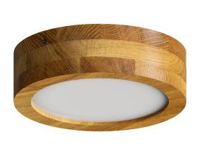 LED stropní svítidlo Rondo Woodline Dub kulaté 200mm 12W