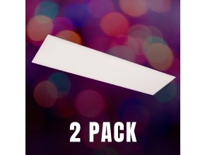 Bílý podhledový LED panel 30 x 120cm 36W UGR Economy, BALENÍ 2 KUSY - DROBNÉ POŠKOZENÍ