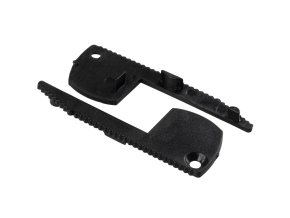 Koncovka schodišťového profilu SCH3 černá, 2ks