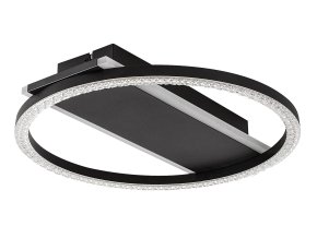 Černé stropní LED svítidlo Kerstin 330mm 24W