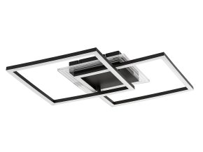 Černé stropní LED svítidlo Ottavia 700mm 28W