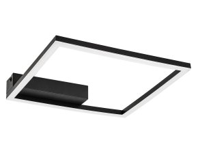 Černé stropní LED svítidlo Heleth 330x330mm 24W