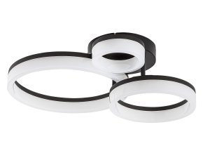 Černé stropní LED svítidlo Amilia 510mm 24W CCT