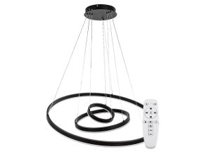 Černé závěsné LED svítidlo Isaure 800mm 100W CCT s DO