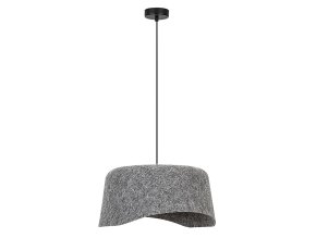 Šedý závěsný lustr Farelia pro žárovku E27