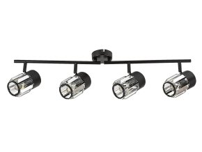 Černé stropní svítidlo Venaro pro žárovku 4x E14