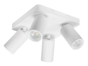 Bílé stropní svítidlo Yorli pro žárovku 4x GU10