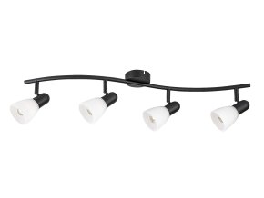 Černé stropní svítidlo Soma pro žárovku 4x E14
