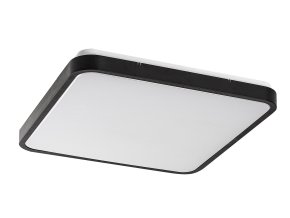 Černé stropní LED svítidlo Alenzo hranaté 420x420mm 36W IP44 CCT