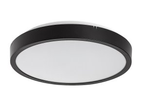 Černé stropní LED svítidlo Alenzo kulaté 255mm 12W IP44 CCT