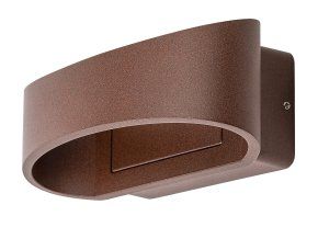 Hnědé fasádní LED svítidlo Gerla 9W IP54
