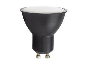 Černá LED bodová žárovka 5W GU10 230V