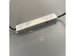 65961 1 led zdroj trafo 12v 12w ip67