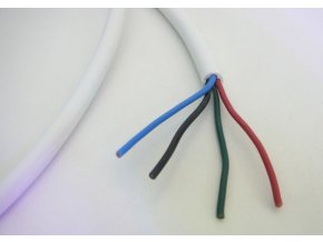 Kabel RGB čtyřžilový kulatý (průměr 4 x 0,5mm2)