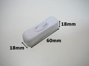 Vypínač mezišňůrový (Vyberte barvu Bílá)