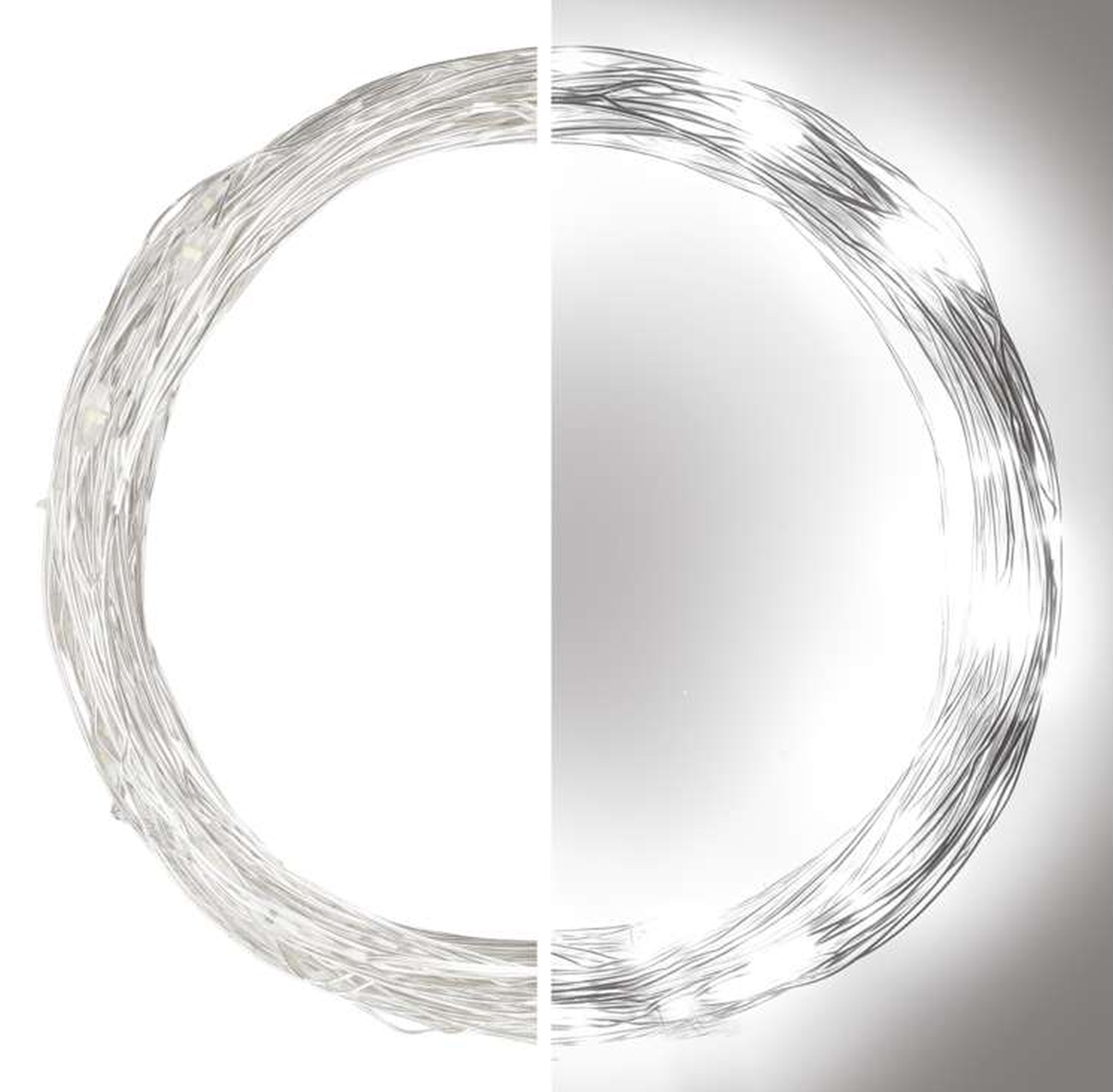 EMOS LED vánoční nano řetěz stříbrný 10m D3AC01