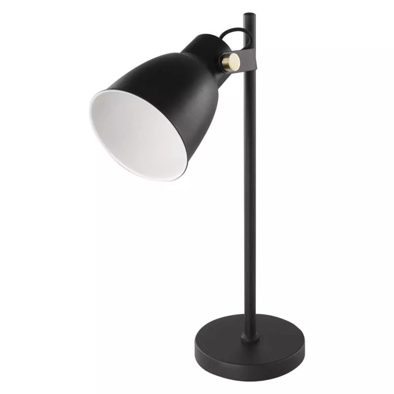 EMOS Černá stolní lampa pro žárovku E27 Z7621B