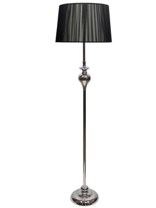Candellux Černá stojací lampa Gillenia pro žárovku 1x E27 51-21420