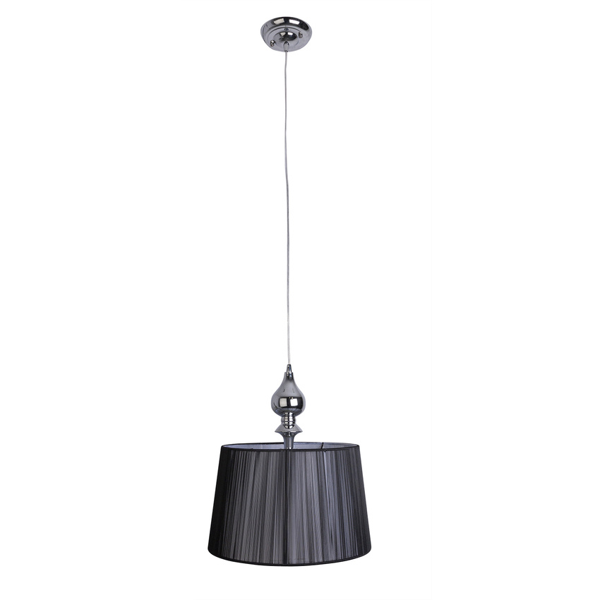 Candellux Černý závěsný lustr Gillenia pro žárovku 1x E27 31-21437