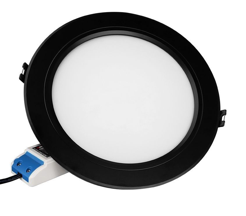 LED Solution Mi-Light MiBoxer RF Černý vestavný LED panel RGB+CCT 180mm 12W FUT066-B