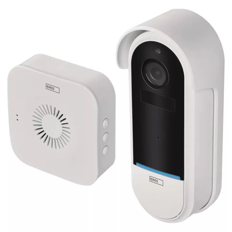 EMOS GoSmart Bílý domovní bezdrátový videozvonek s WiFi H4032