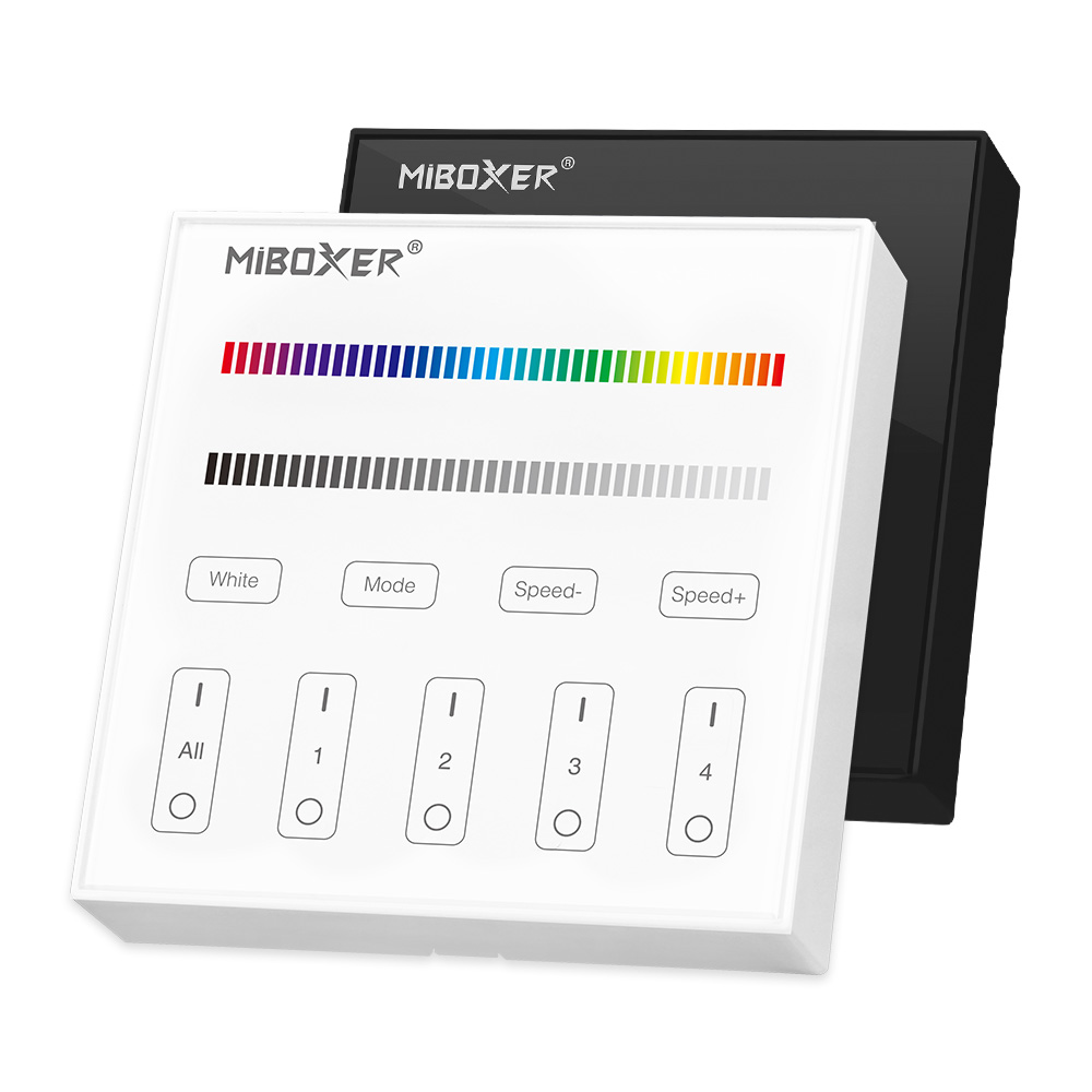 LED Solution Mi-Light RF Nástěnný dálkový ovladač pro RGB+RGBW LED pásky, 4-kanálový Vyberte barvu: Bílá B3