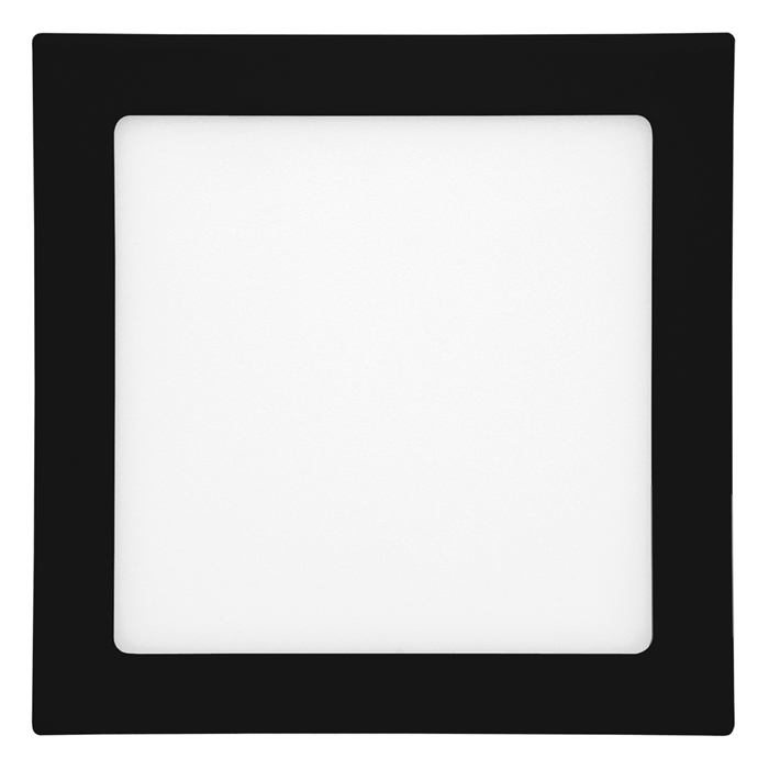 T-LED Černý vestavný LED panel hranatý 120 x 120mm 6W Barva světla: Teplá bílá 102110