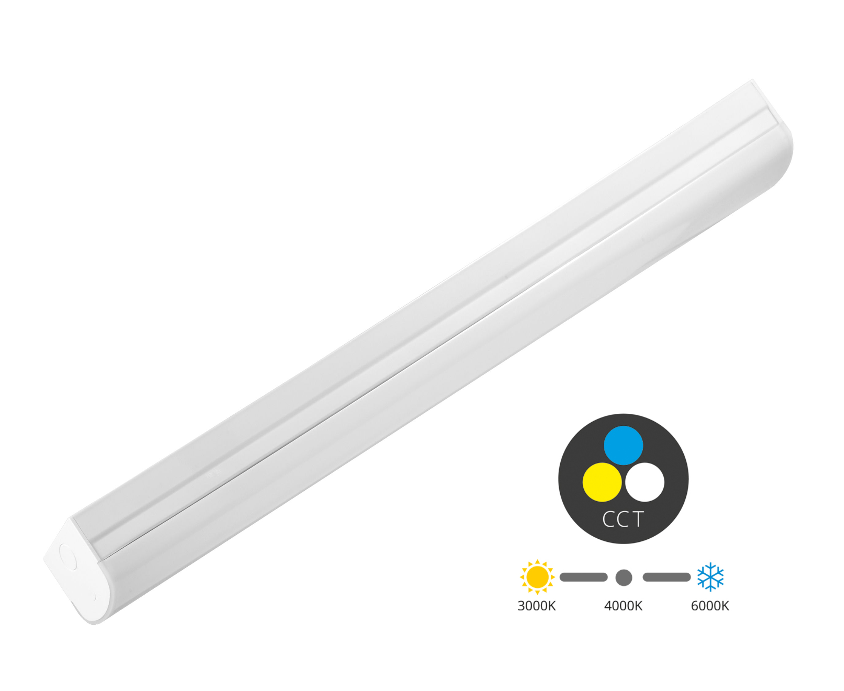 Ecolite LED stropní kancelářské svítidlo 150cm 36-60W CCT TLSVEL5-LED60W