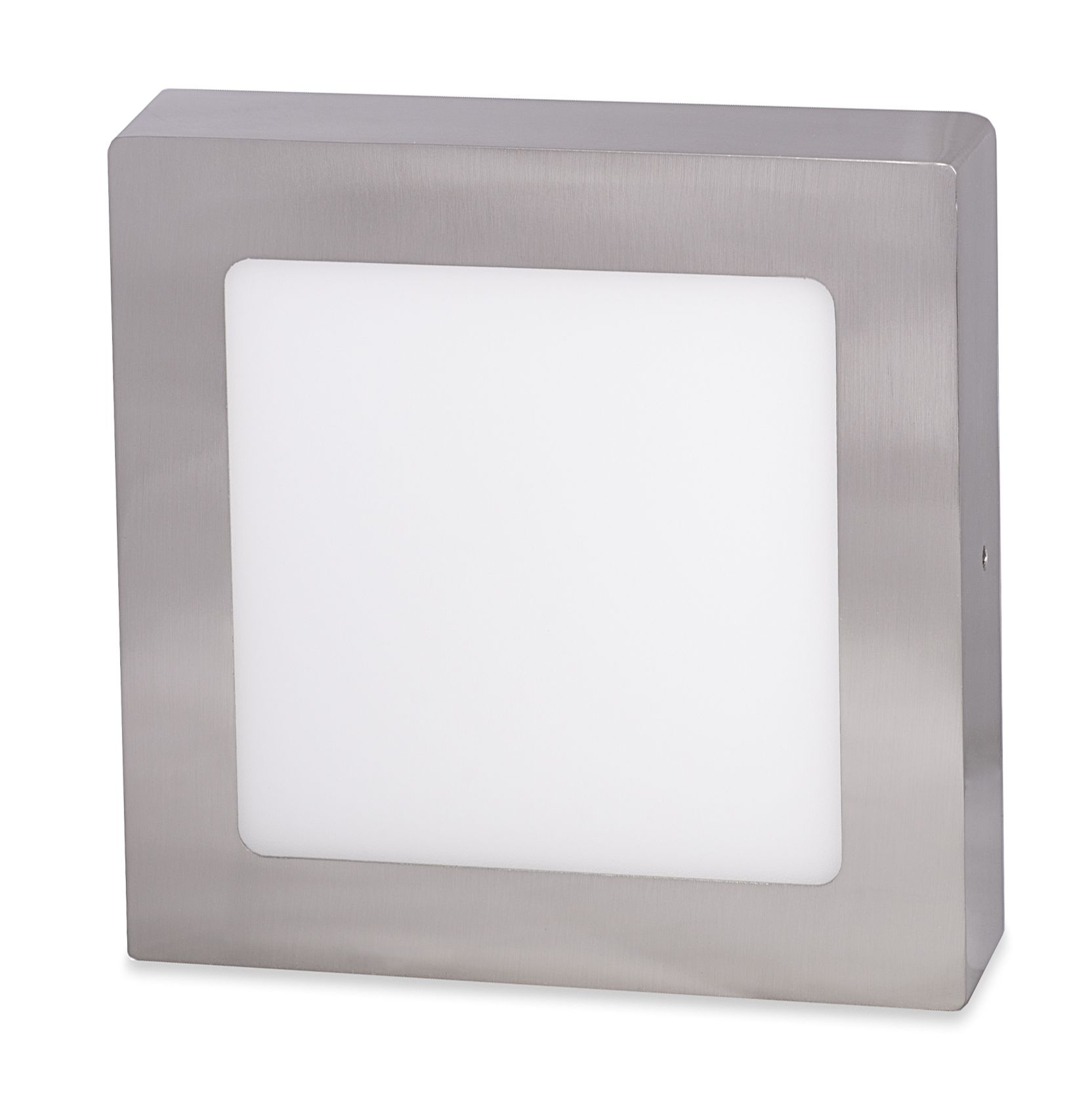 LED Solution Stříbrný přisazený LED panel hranatý 170 x 170mm 12W Teplá bílá - POSLEDNÍ KUS VYP219