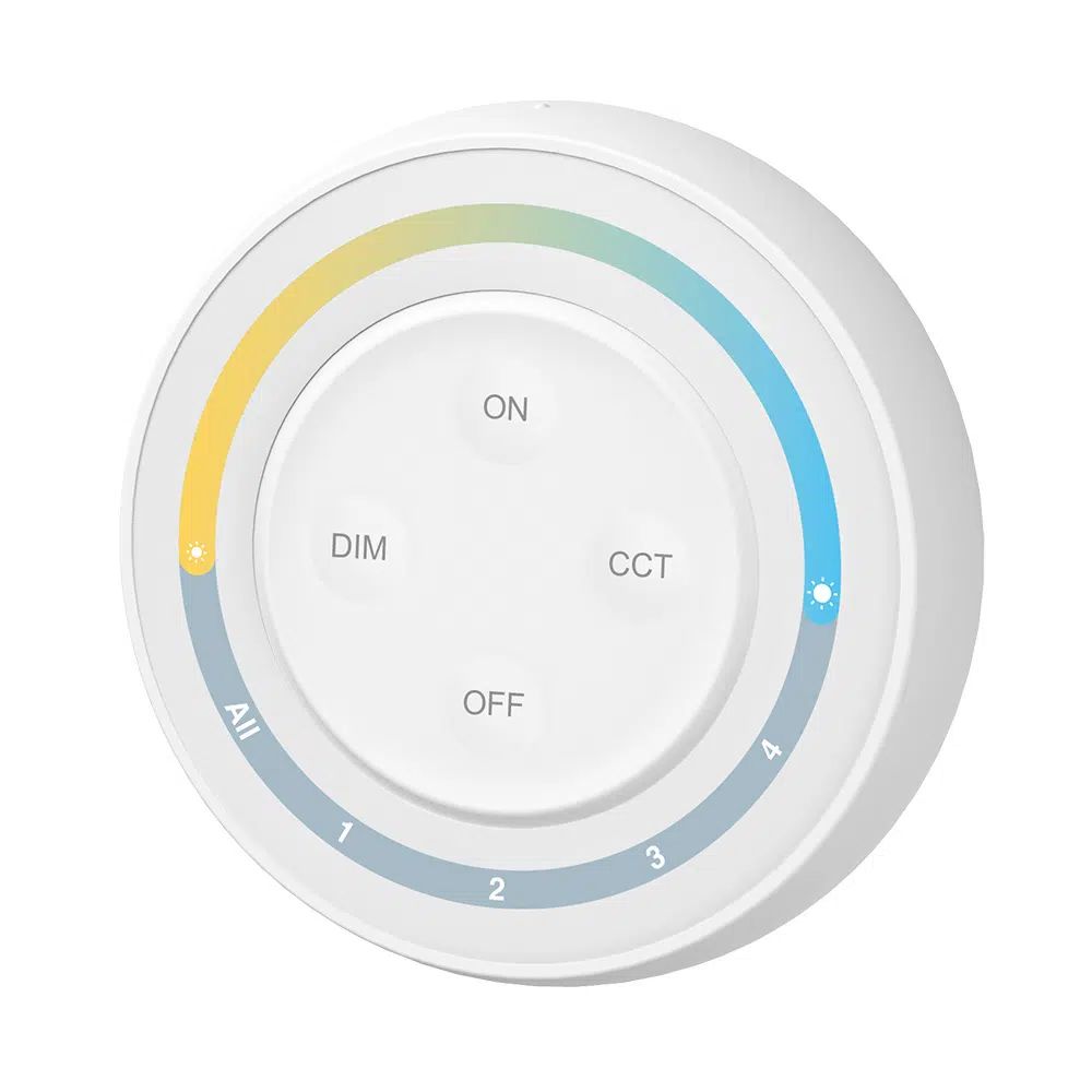 LED Solution Mi-Light RF Dálkový kulatý ovladač pro CCT LED pásky, 4-kanálový S1Wplus