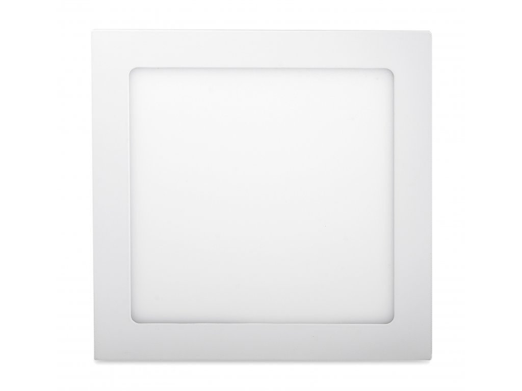 LED Solution Bílý vestavný LED panel hranatý 220 x 220mm 18W Economy Barva světla: Studená bílá 10488