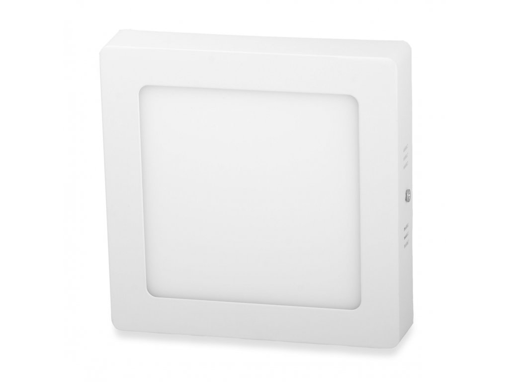 LED Solution Bílý přisazený LED panel hranatý 170 x 170mm 12W Economy Barva světla: Denní bílá 10496
